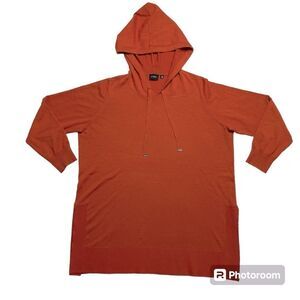 Cyrus Orange Hoodie Pullover Pockets Long Sleeve Women’s Size 1X
